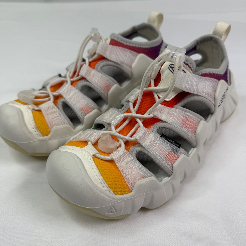 Keen Hyperport H2 Womens Sandals White Orange Gradient Waterproof 1031751 Size 6